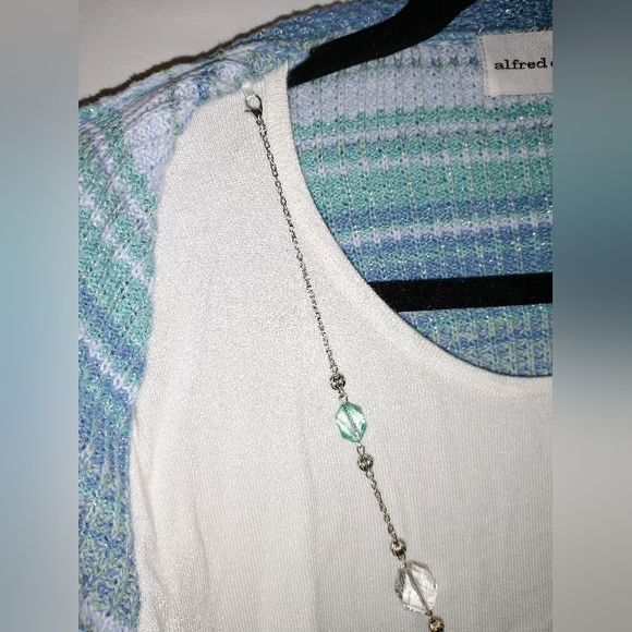 Alfred Dunner M Multi Color Knit Cardigan Sweater - Picture 6 of 7